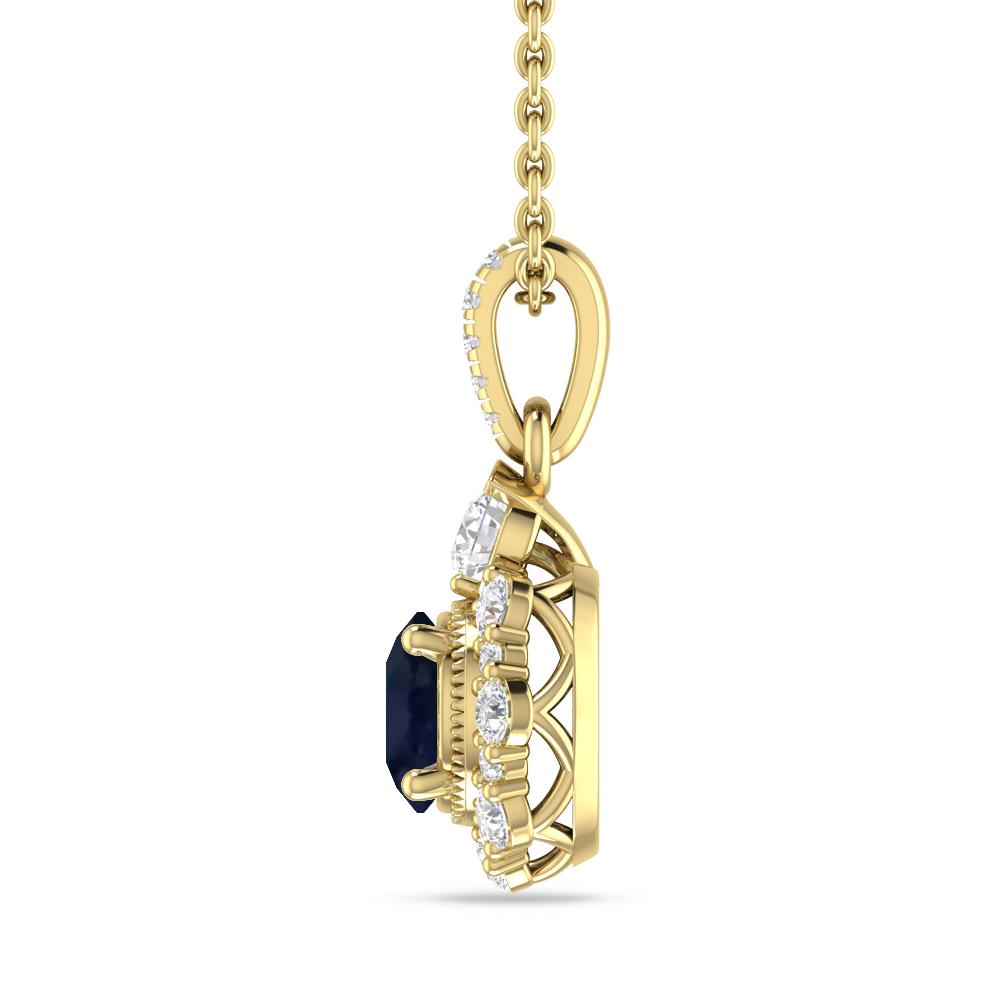 Yellow Gold - Sapphire