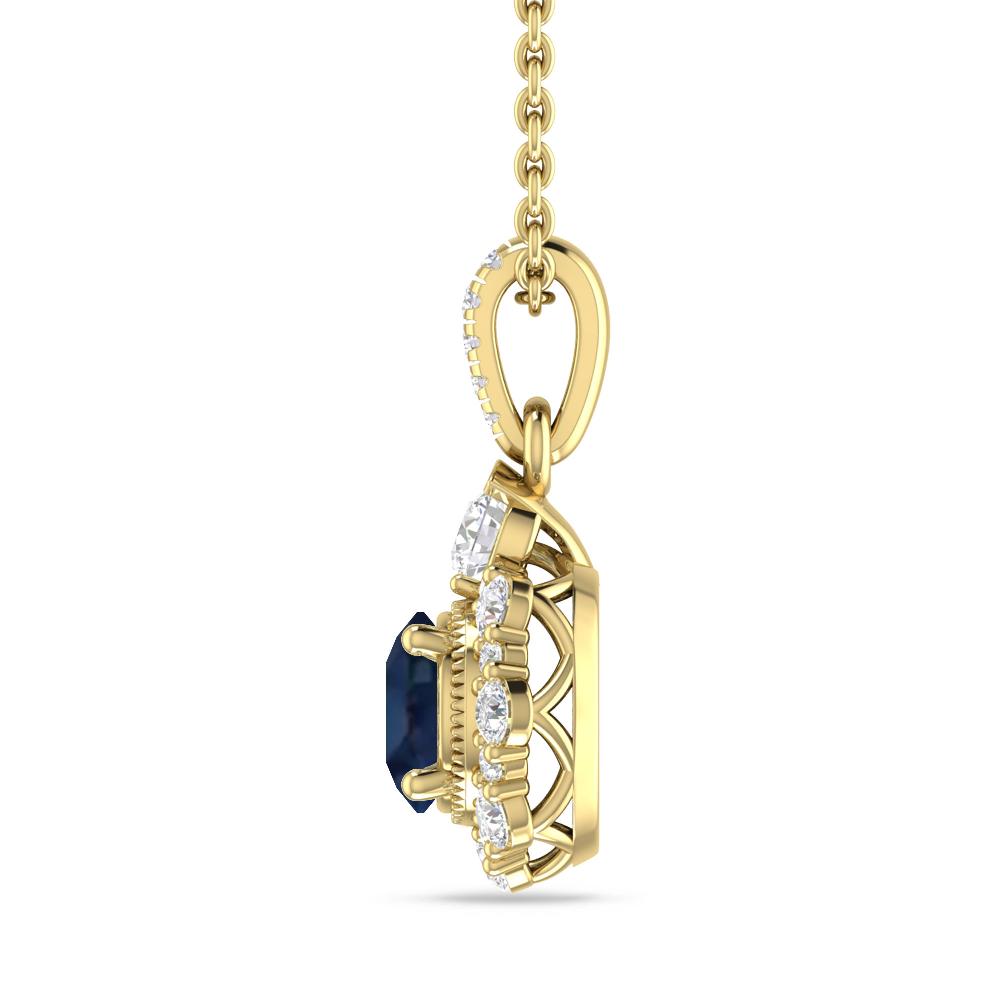 Yellow Gold - Sapphire