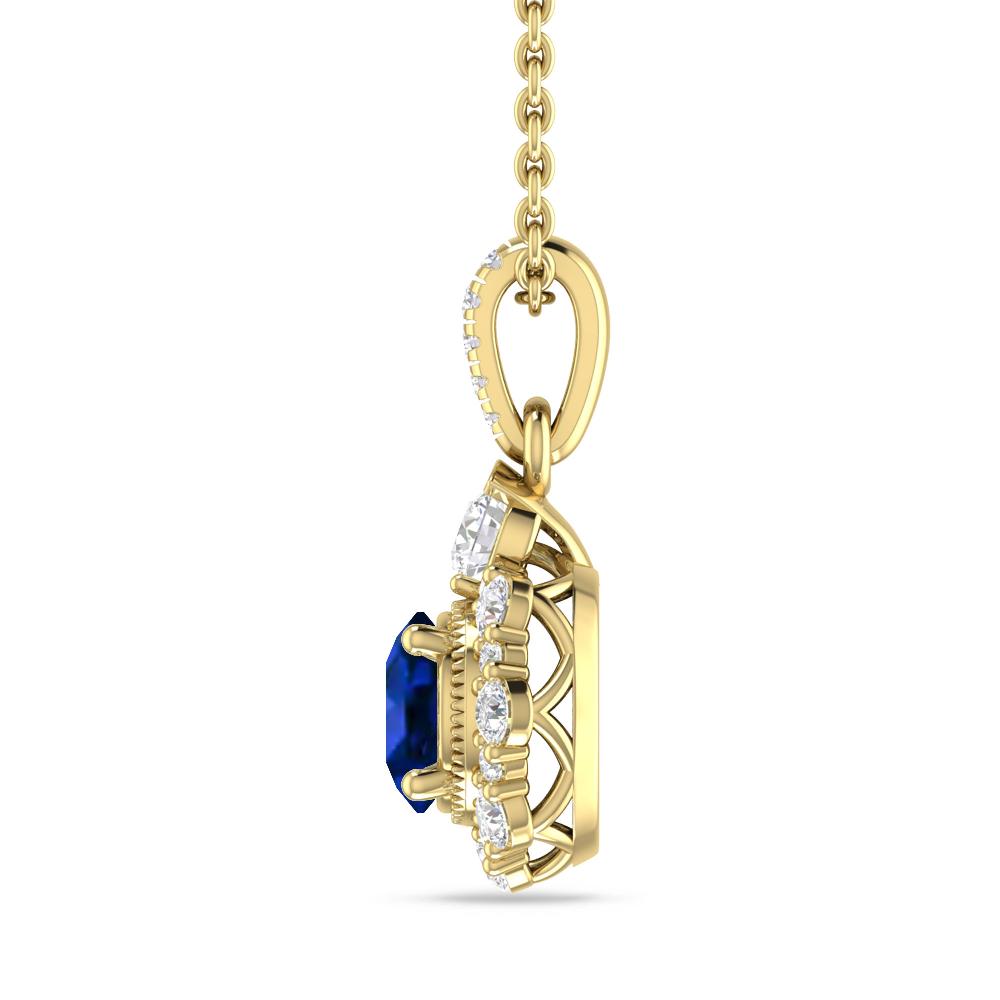 Yellow Gold - Sapphire