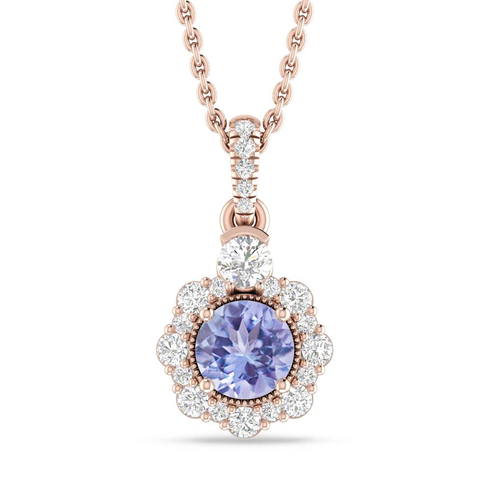 Rose Gold - Tanzanite