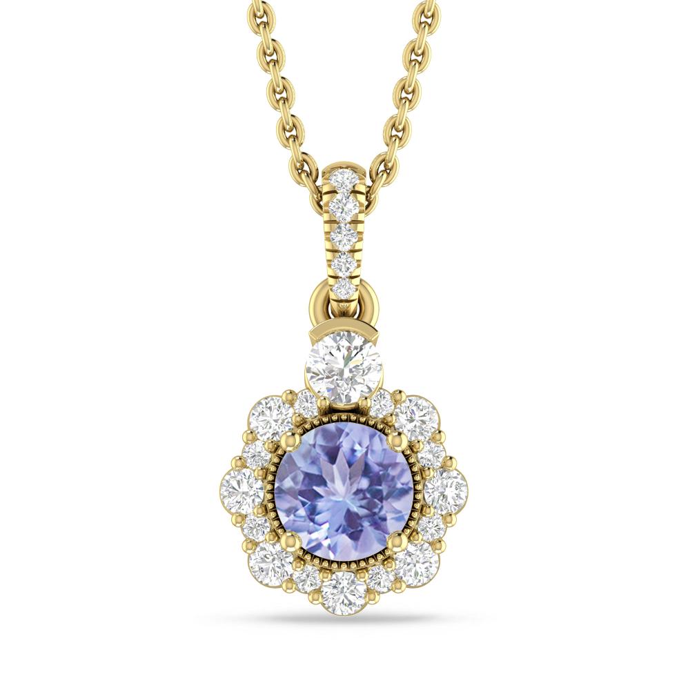 Yellow Gold - Tanzanite