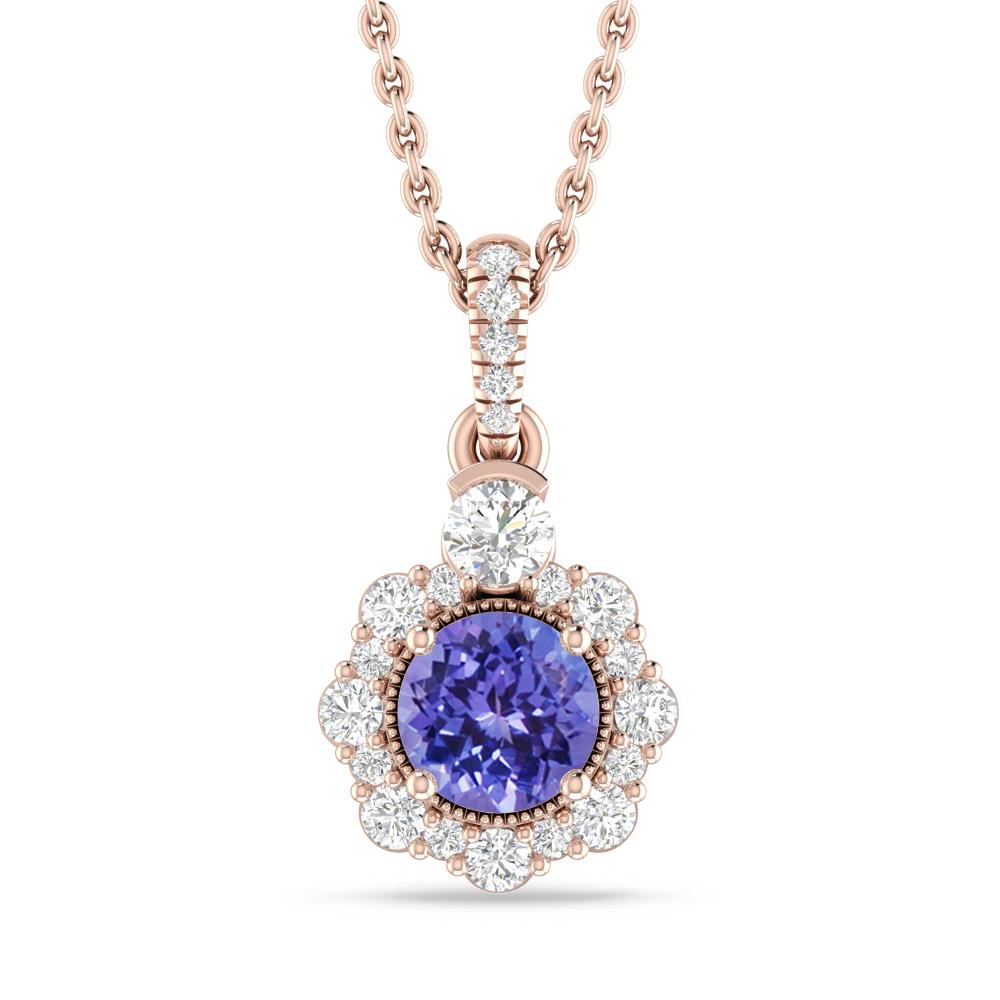 Rose Gold - Tanzanite