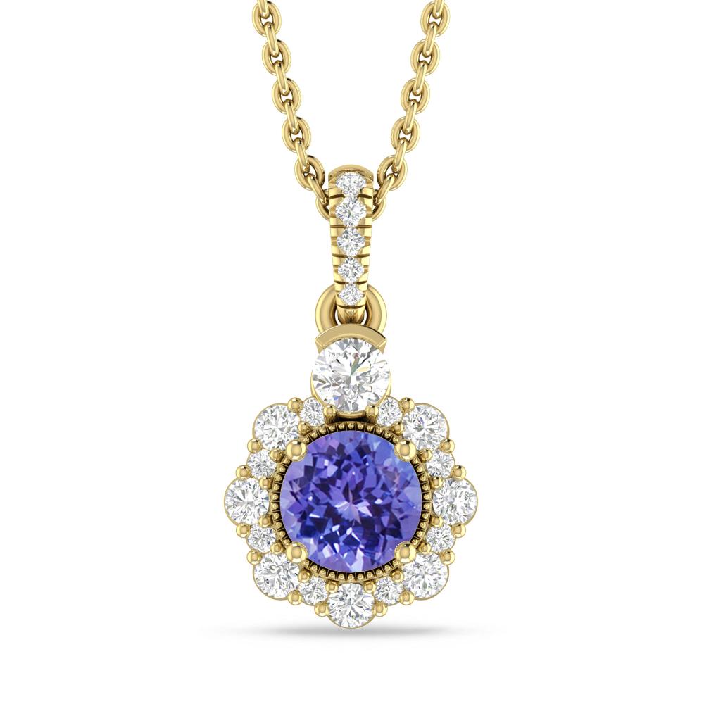 Yellow Gold - Tanzanite