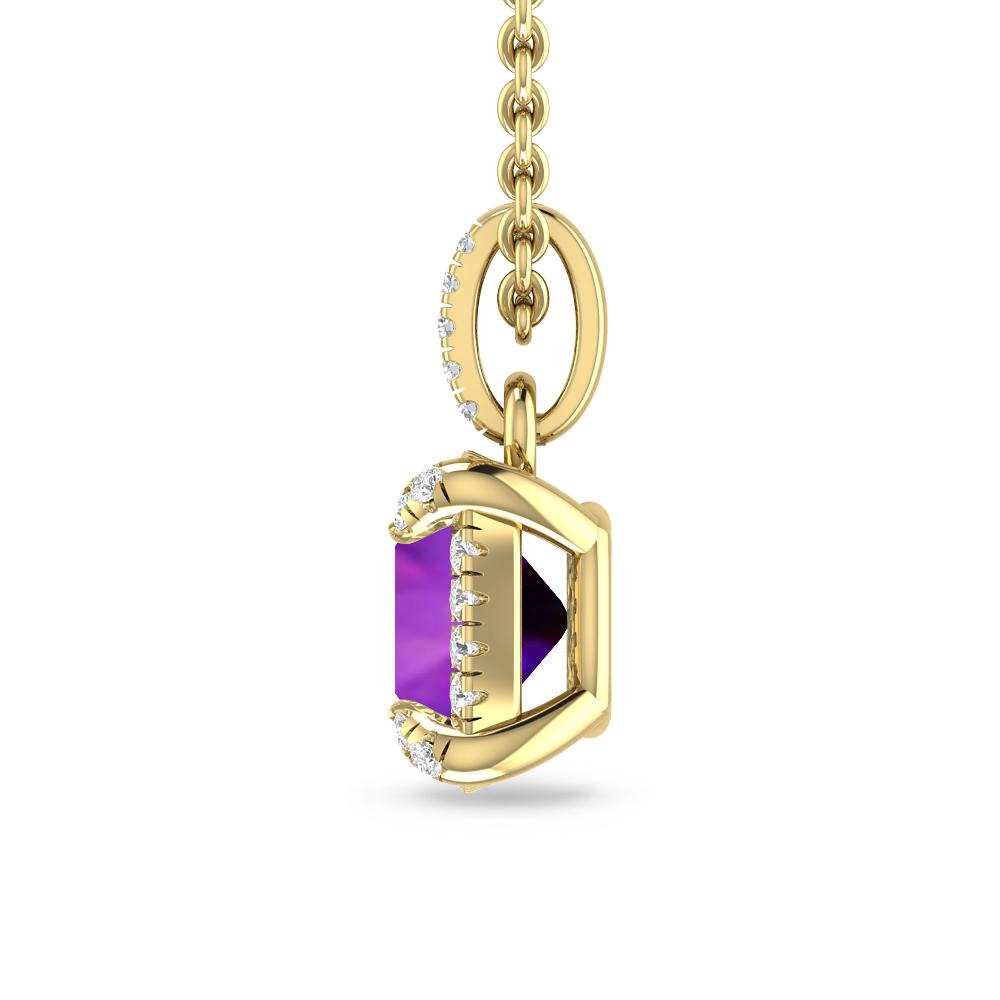 Yellow Gold - Amethyst