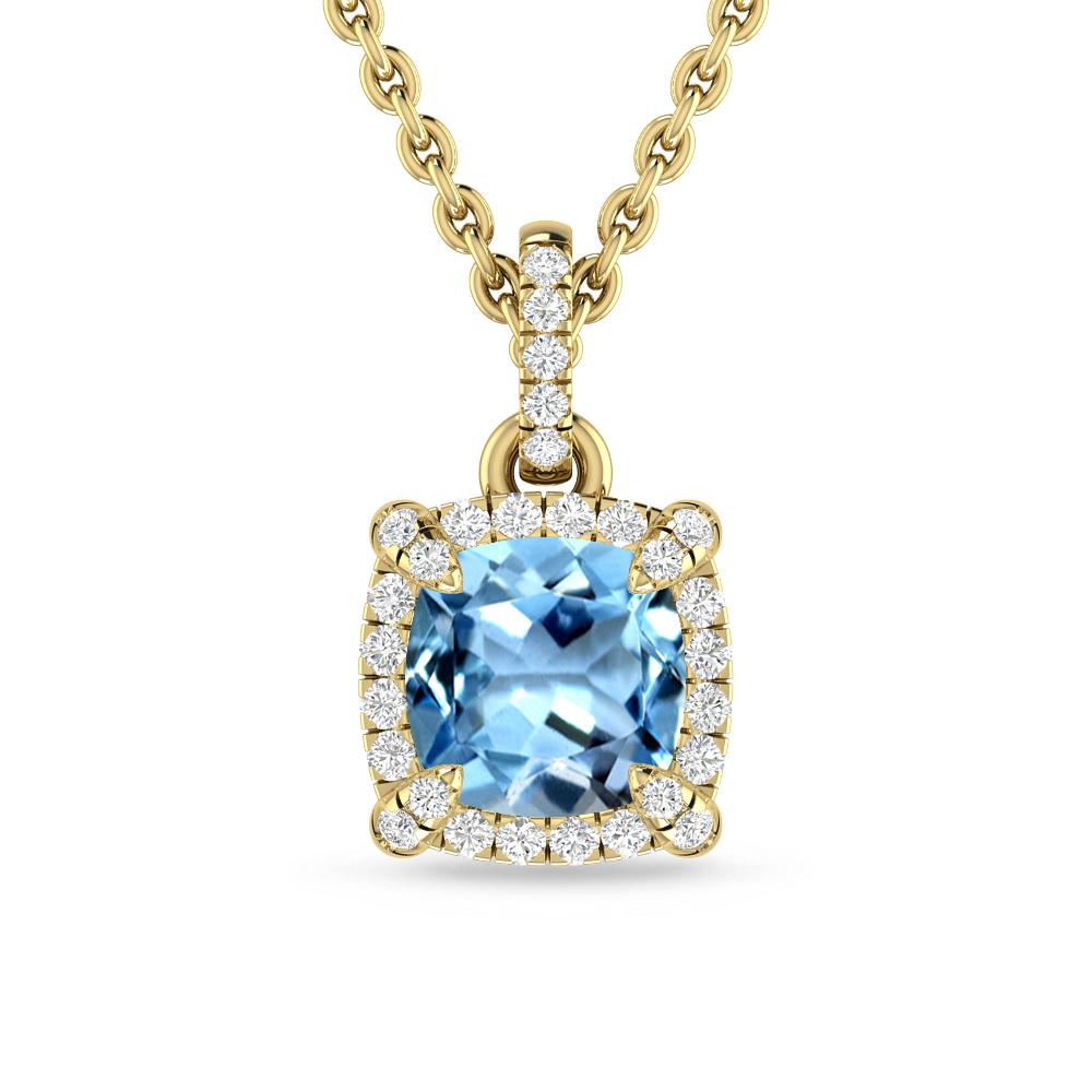 Yellow Gold - Aquamarine