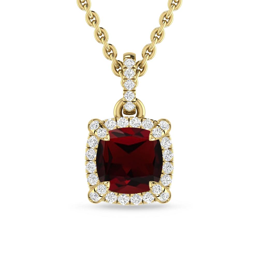 Yellow Gold - Garnet