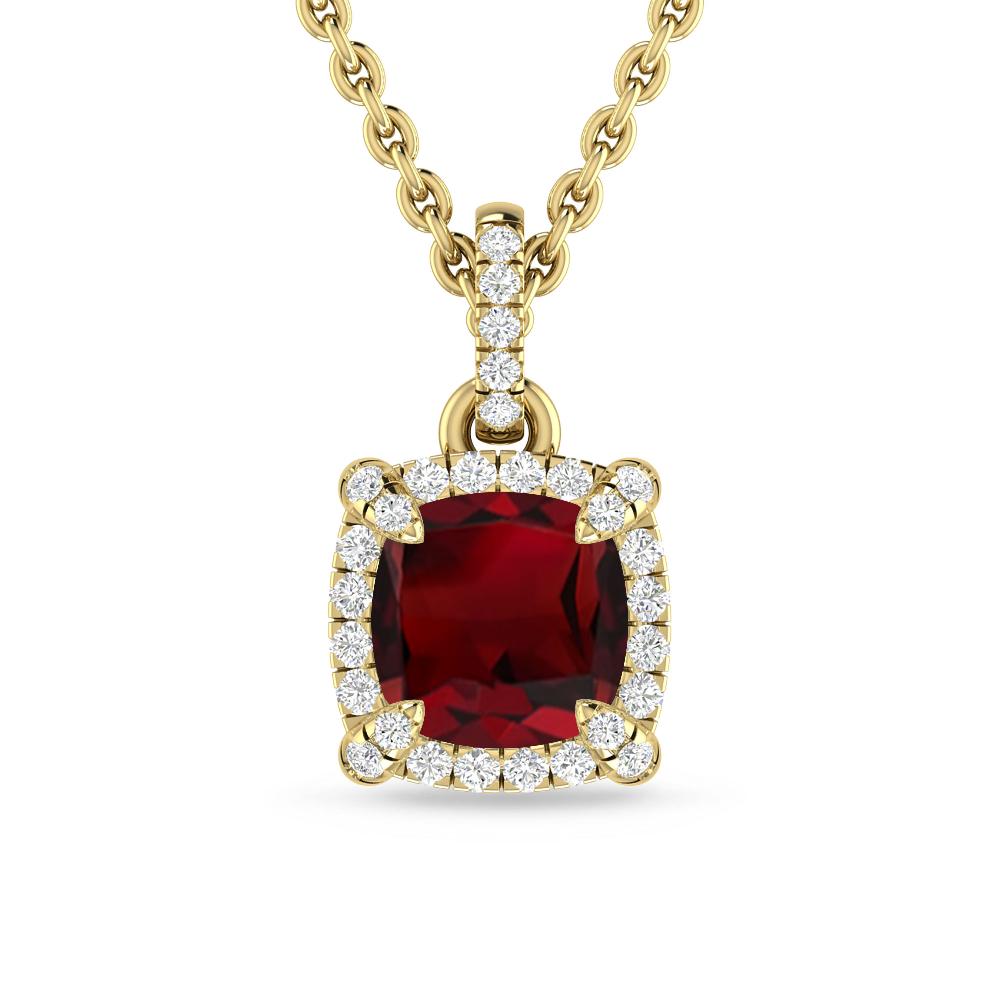 Yellow Gold - Garnet