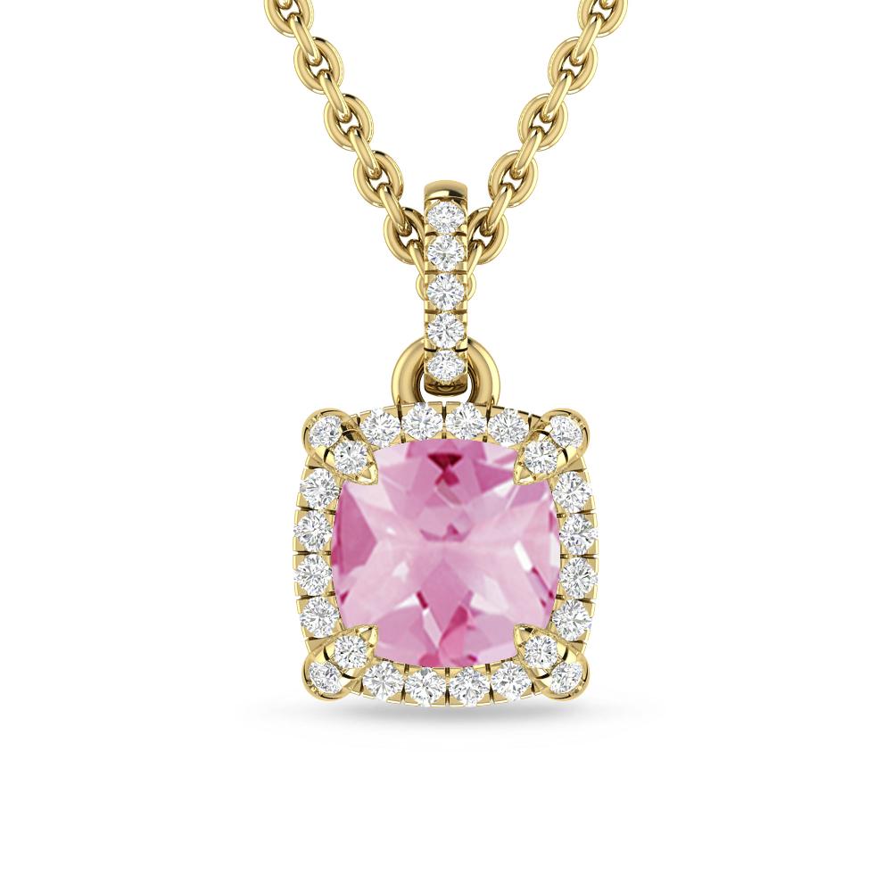 Yellow Gold - Pink Tourmaline