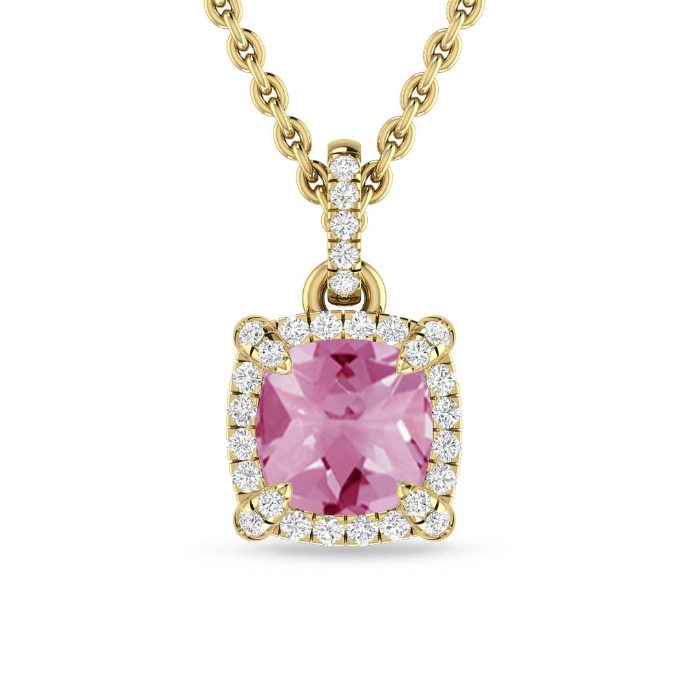 Yellow Gold - Pink Tourmaline