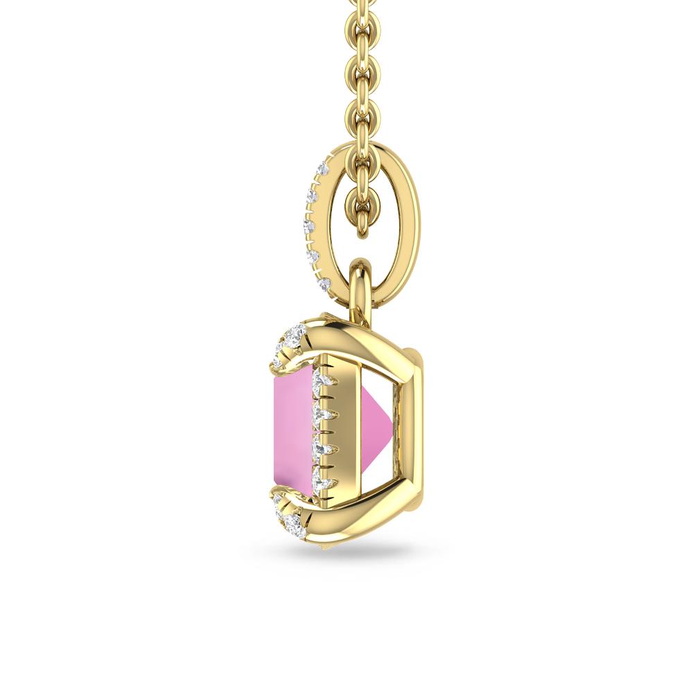 Yellow Gold - Pink Tourmaline