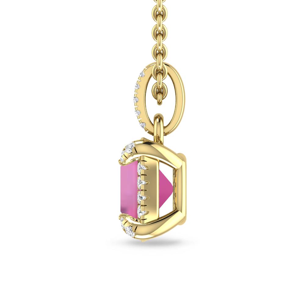 Yellow Gold - Pink Tourmaline