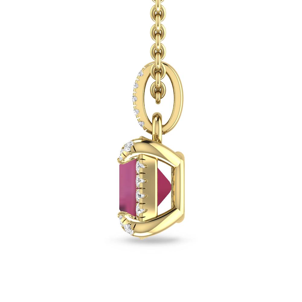 Yellow Gold - Pink Tourmaline