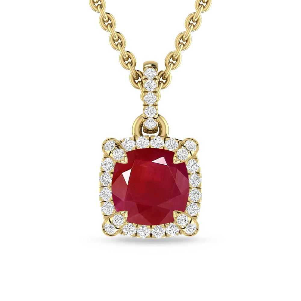 Yellow Gold - Ruby