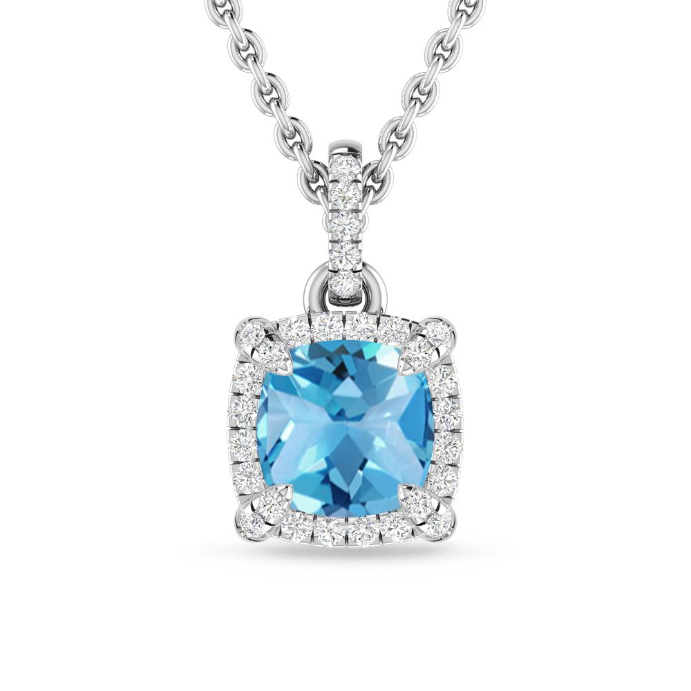 White Gold - Blue Topaz