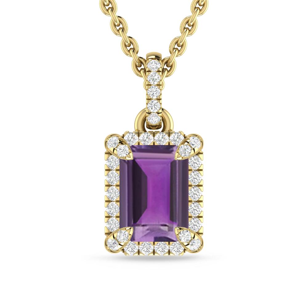 Yellow Gold - Amethyst