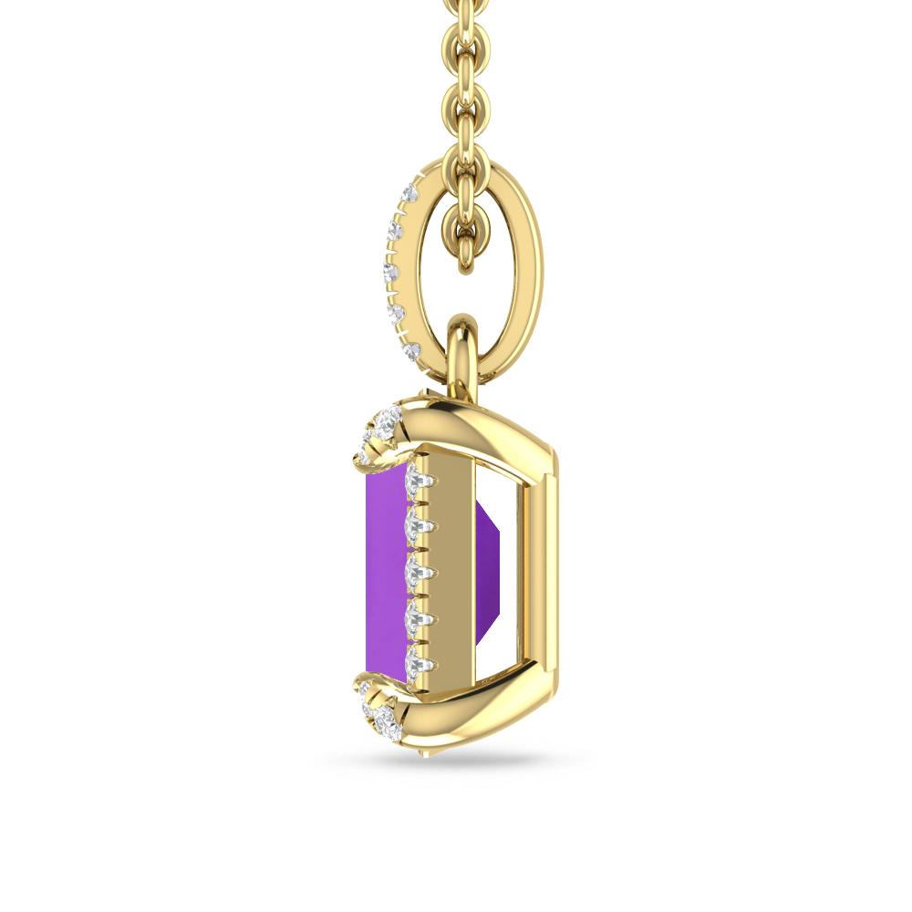 Yellow Gold - Amethyst