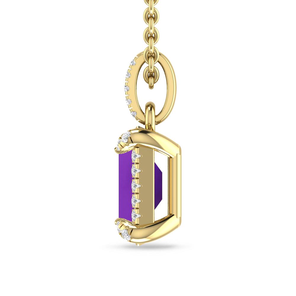 Yellow Gold - Amethyst