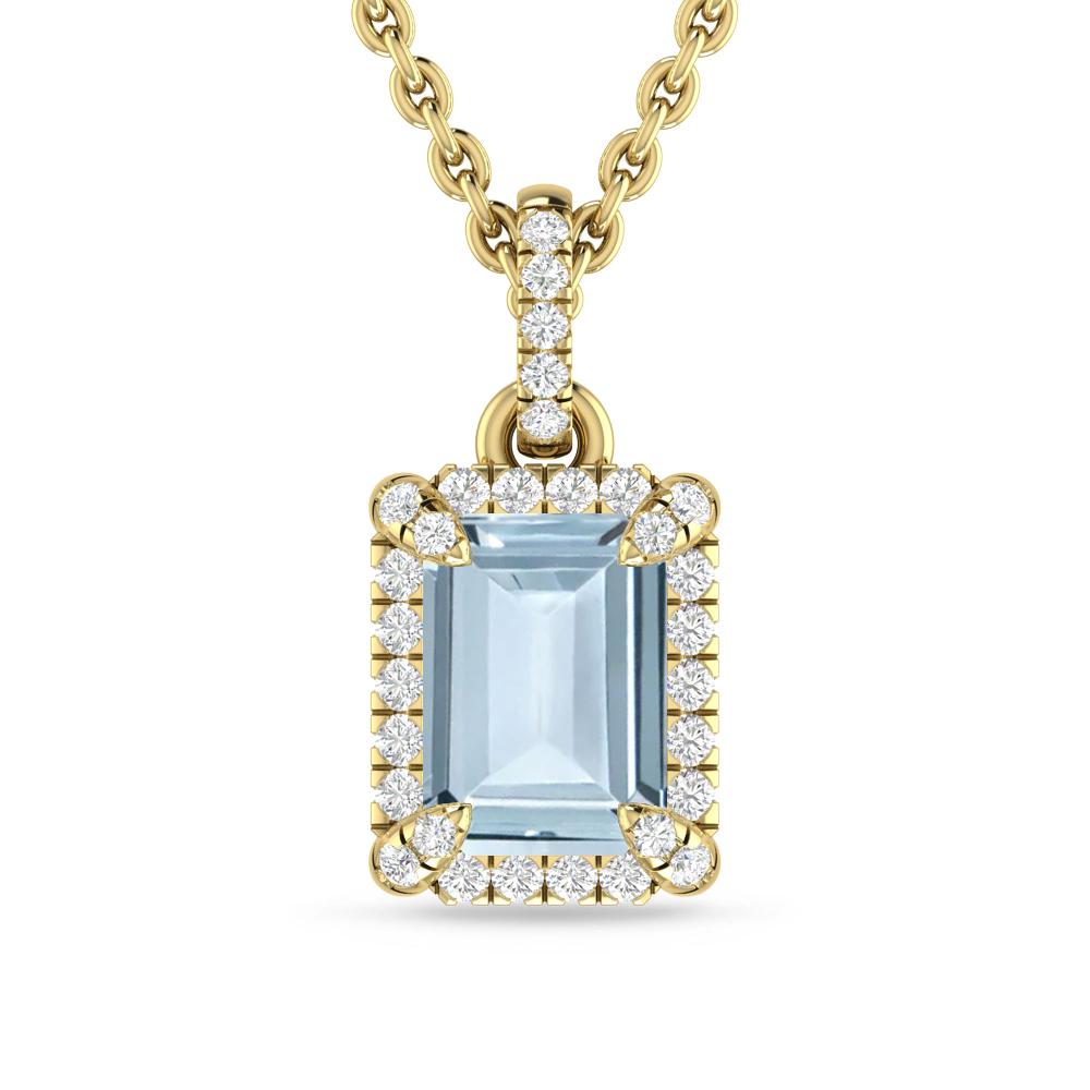 Yellow Gold - Aquamarine