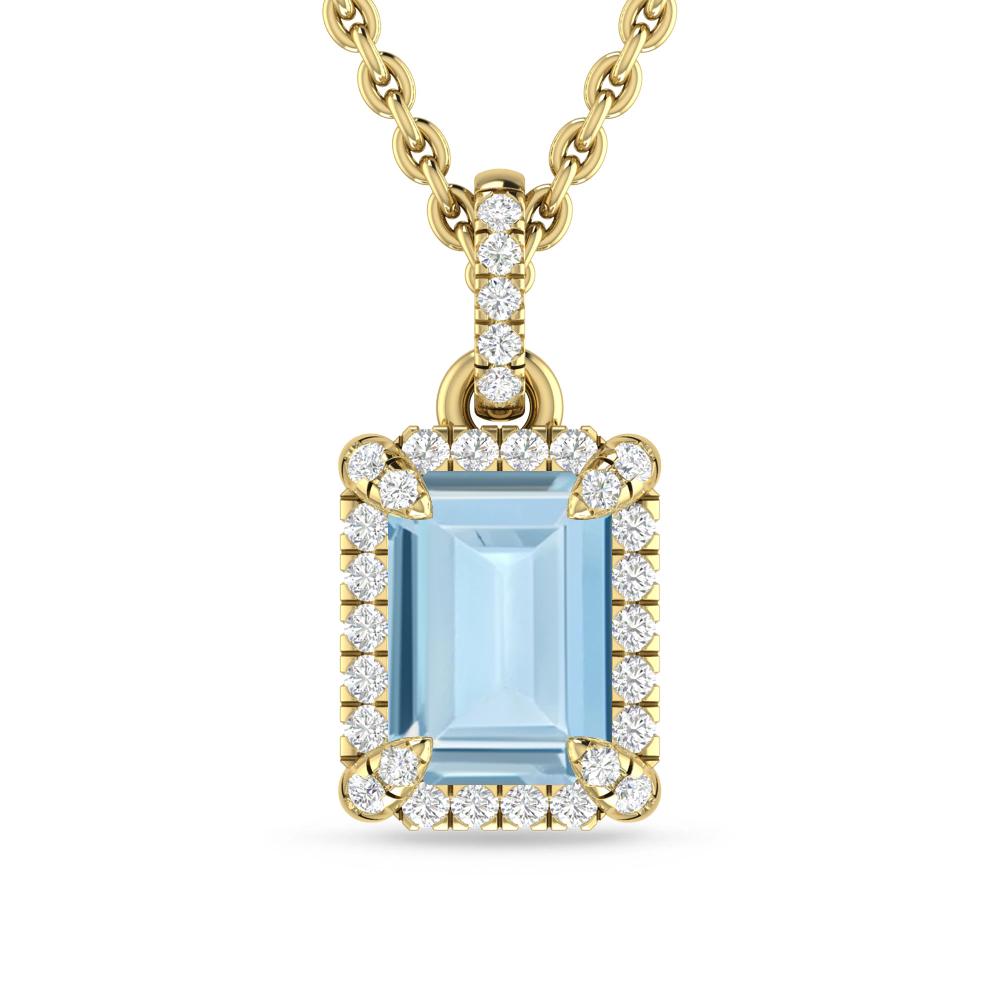 Yellow Gold - Aquamarine