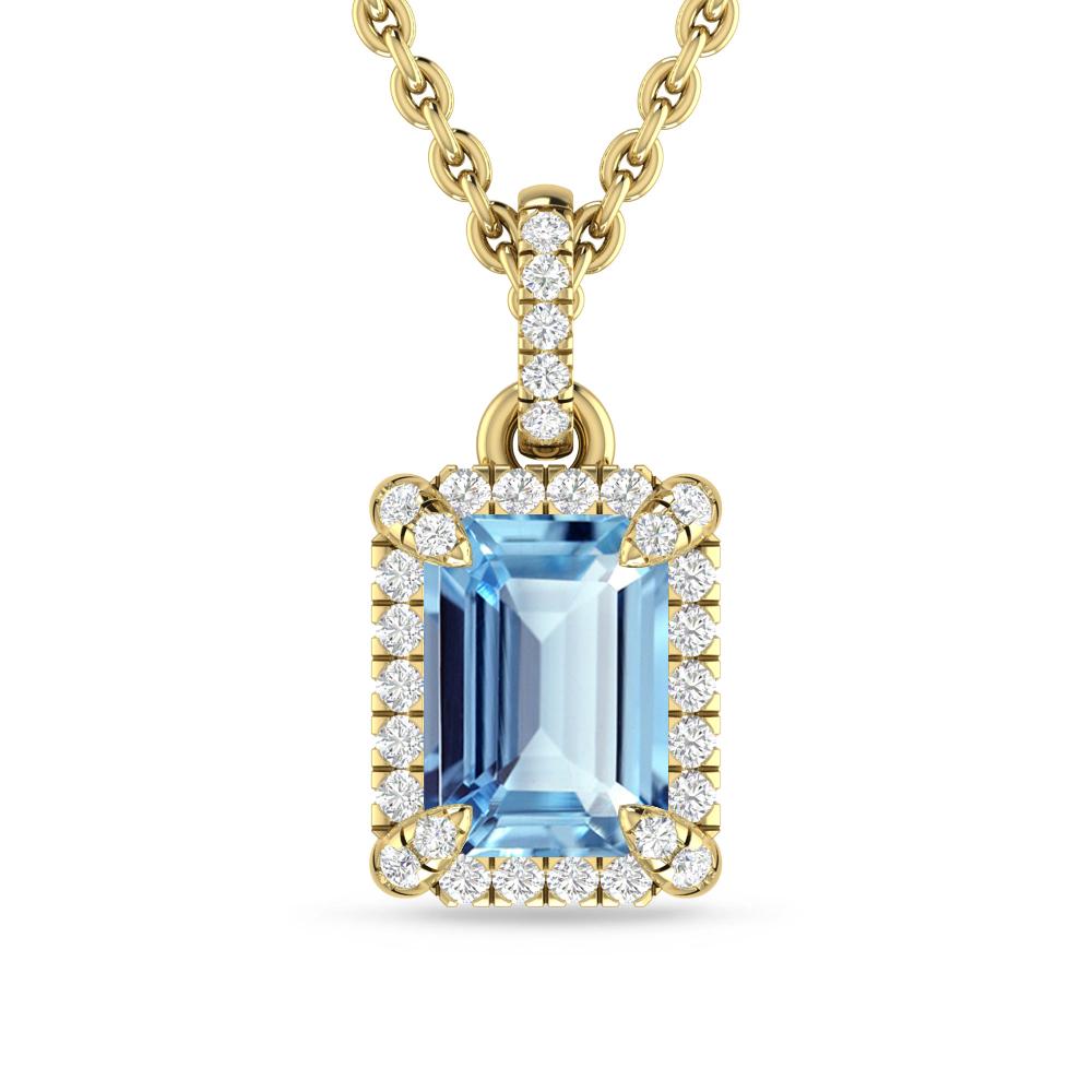 Yellow Gold - Aquamarine