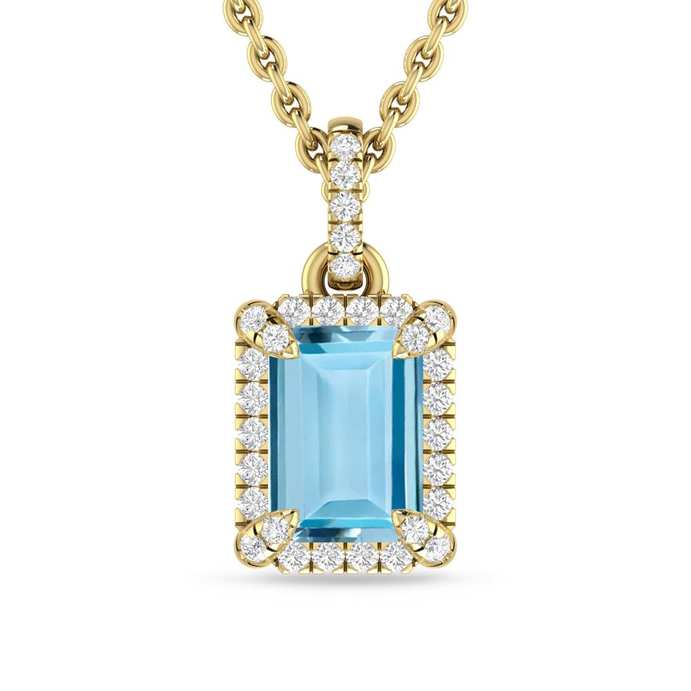 Yellow Gold - Aquamarine