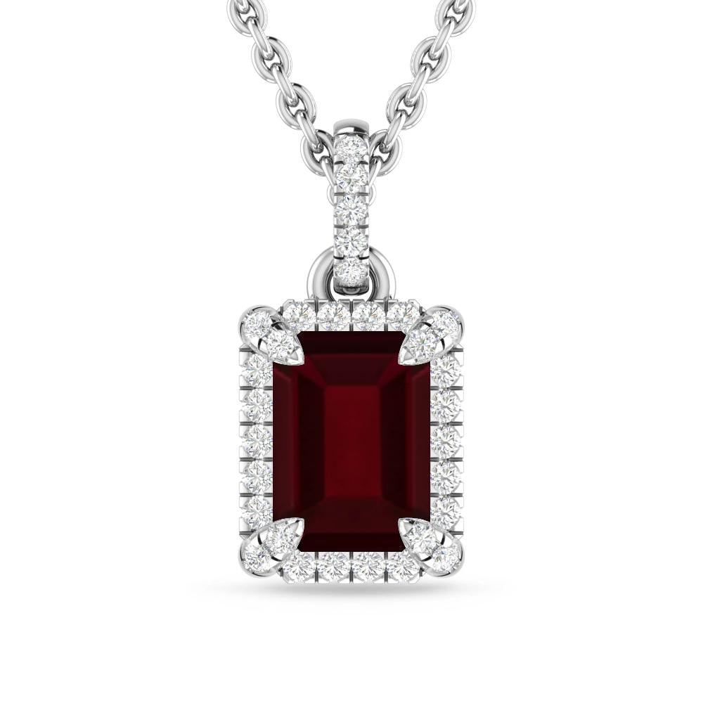 White Gold - Garnet