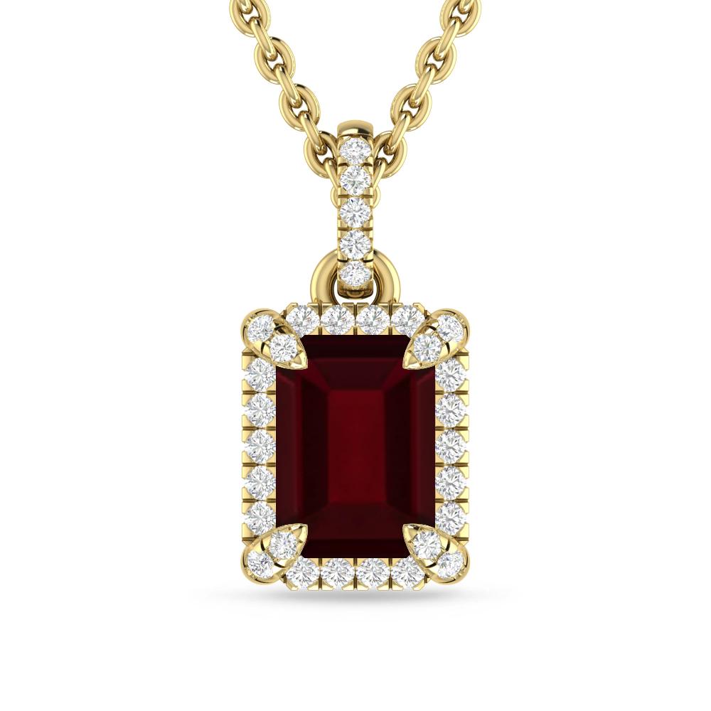 Yellow Gold - Garnet