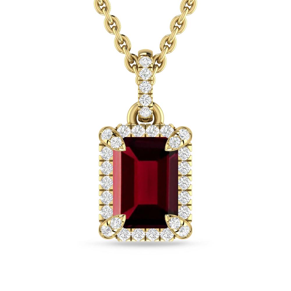 Yellow Gold - Garnet