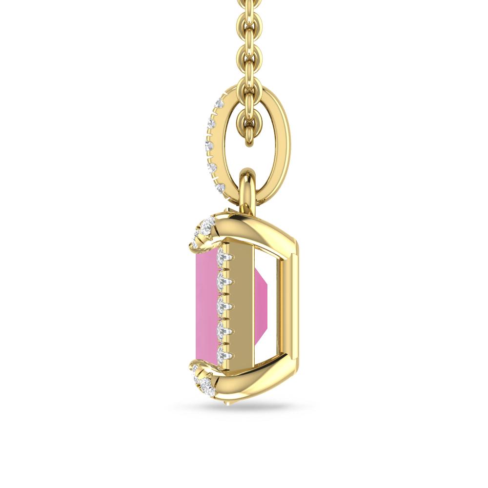 Yellow Gold - Pink Tourmaline