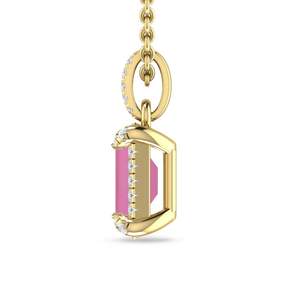 Yellow Gold - Pink Tourmaline