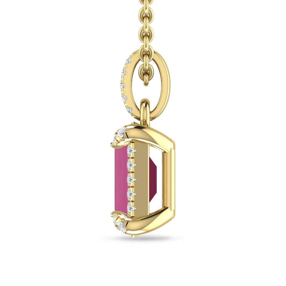 Yellow Gold - Pink Tourmaline