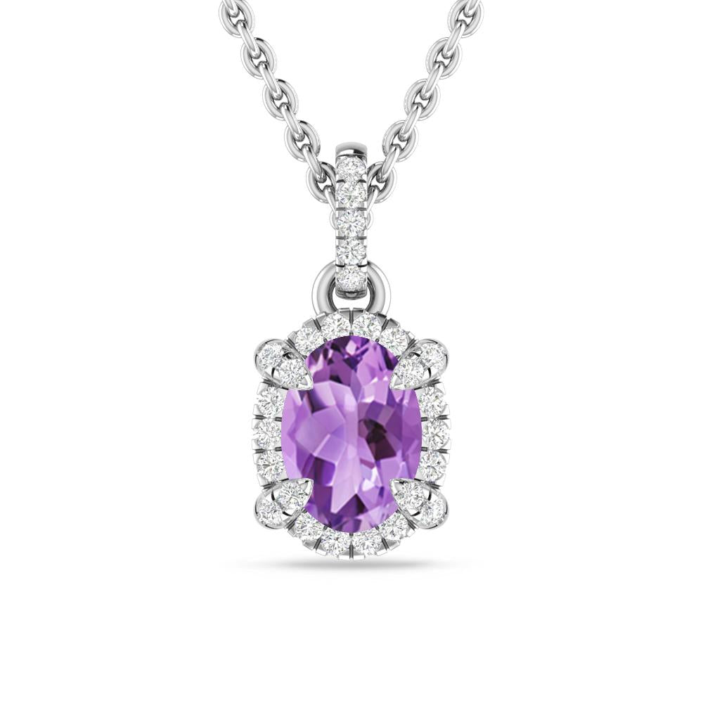 White Gold - Amethyst