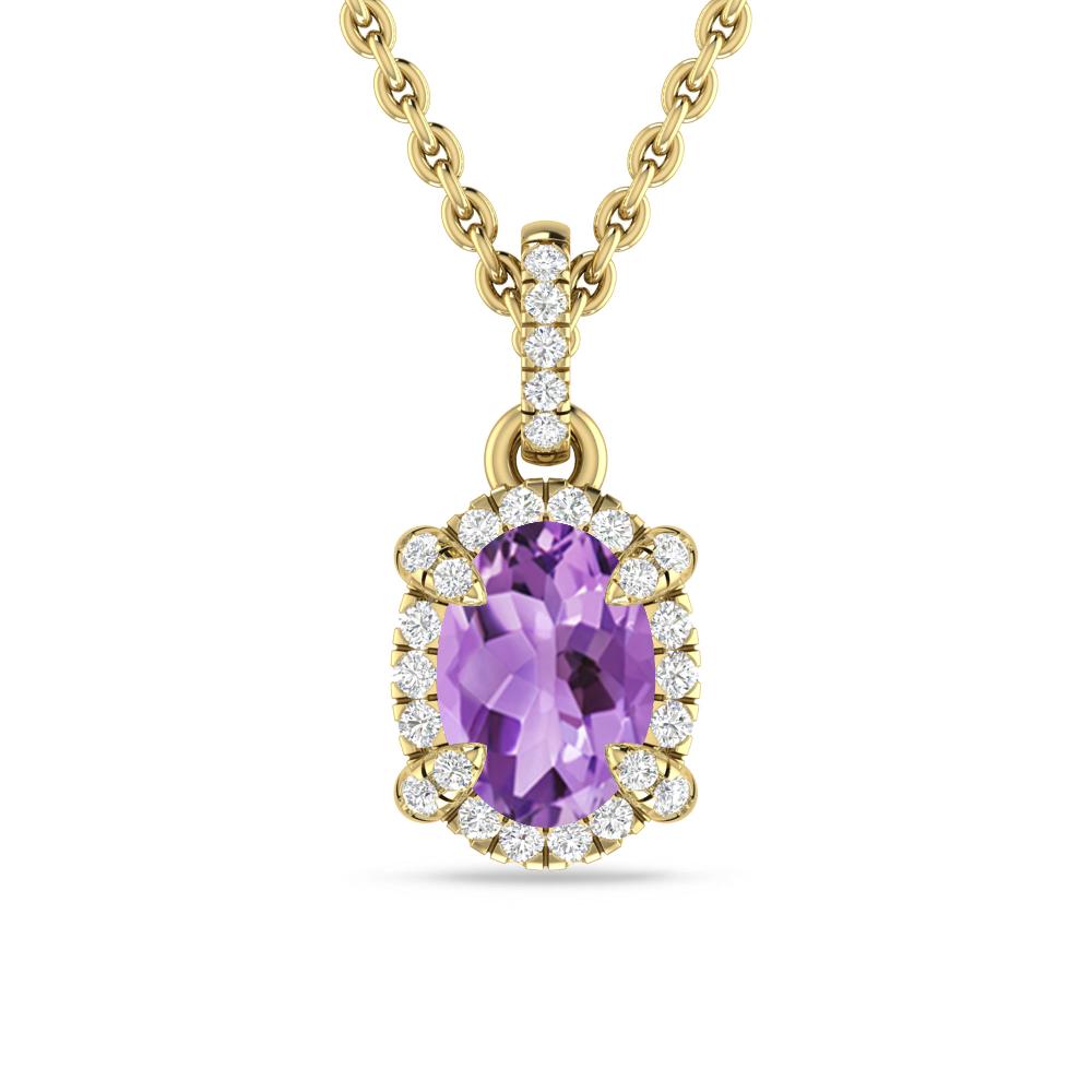 Yellow Gold - Amethyst