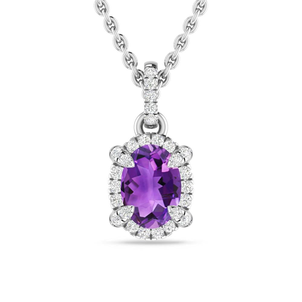 White Gold - Amethyst