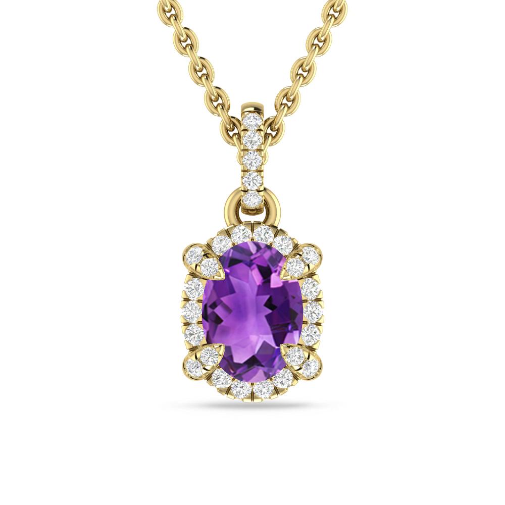 Yellow Gold - Amethyst