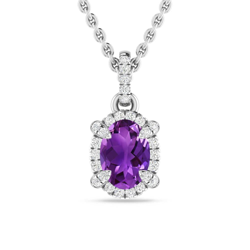 White Gold - Amethyst