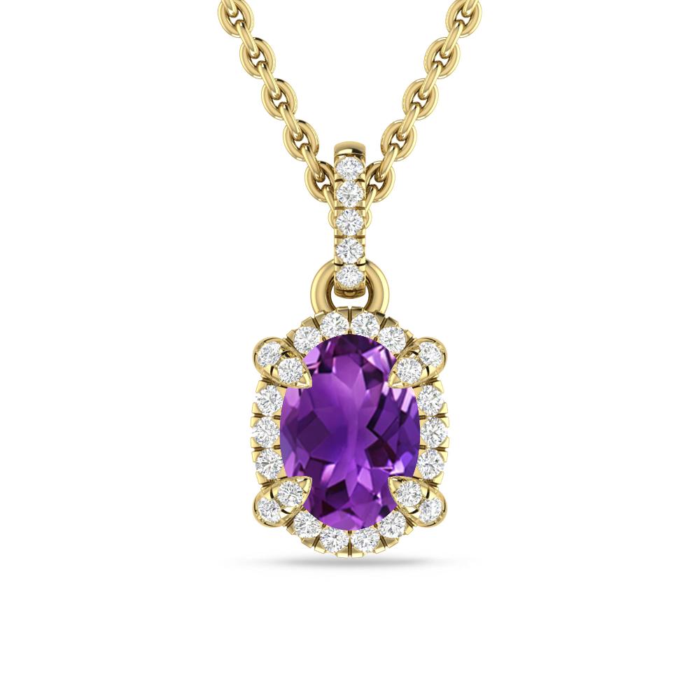 Yellow Gold - Amethyst