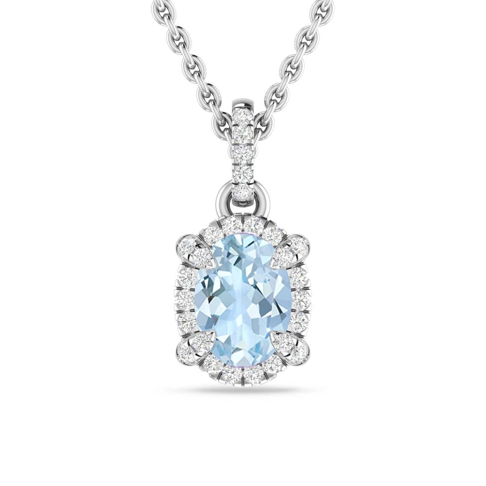 White Gold - Aquamarine