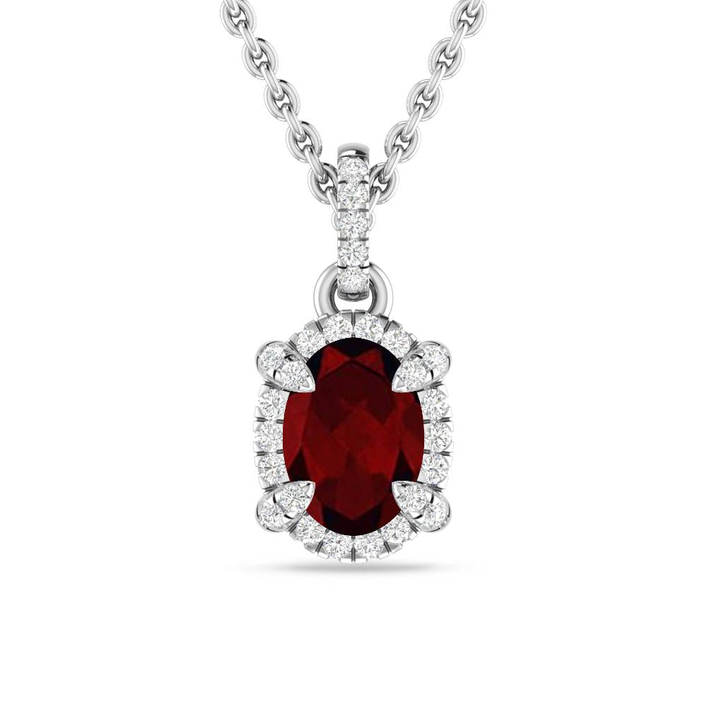 White Gold - Garnet