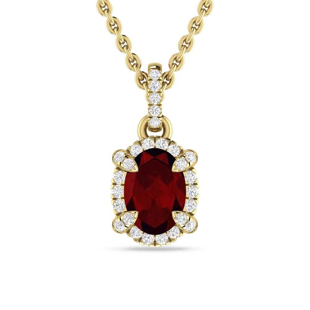 Yellow Gold - Garnet