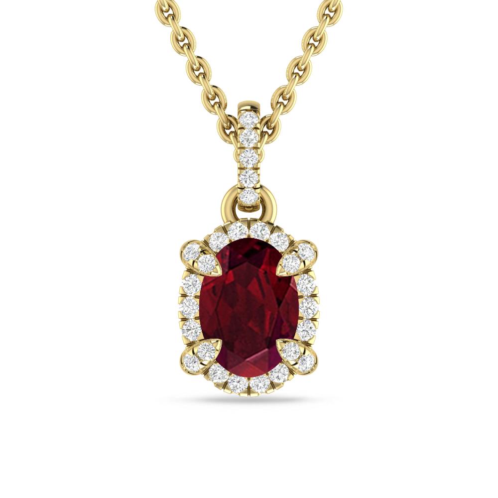 Yellow Gold - Garnet