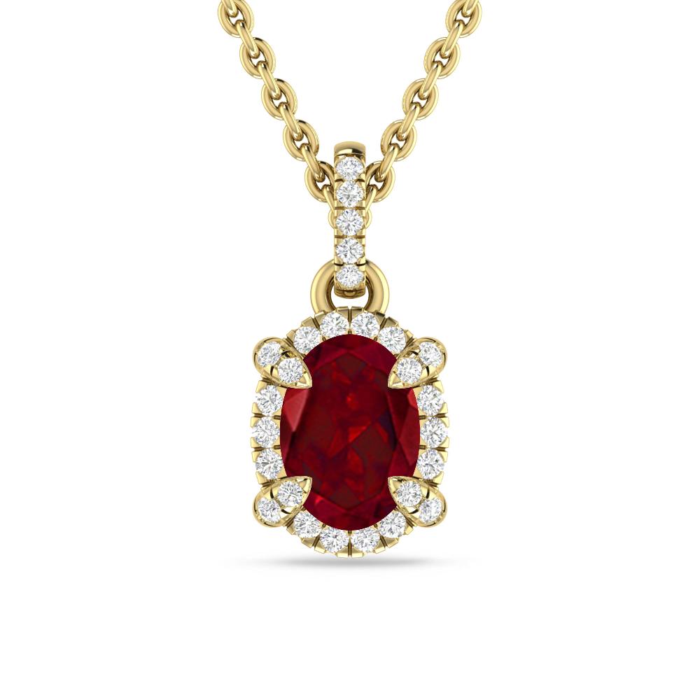 Yellow Gold - Garnet