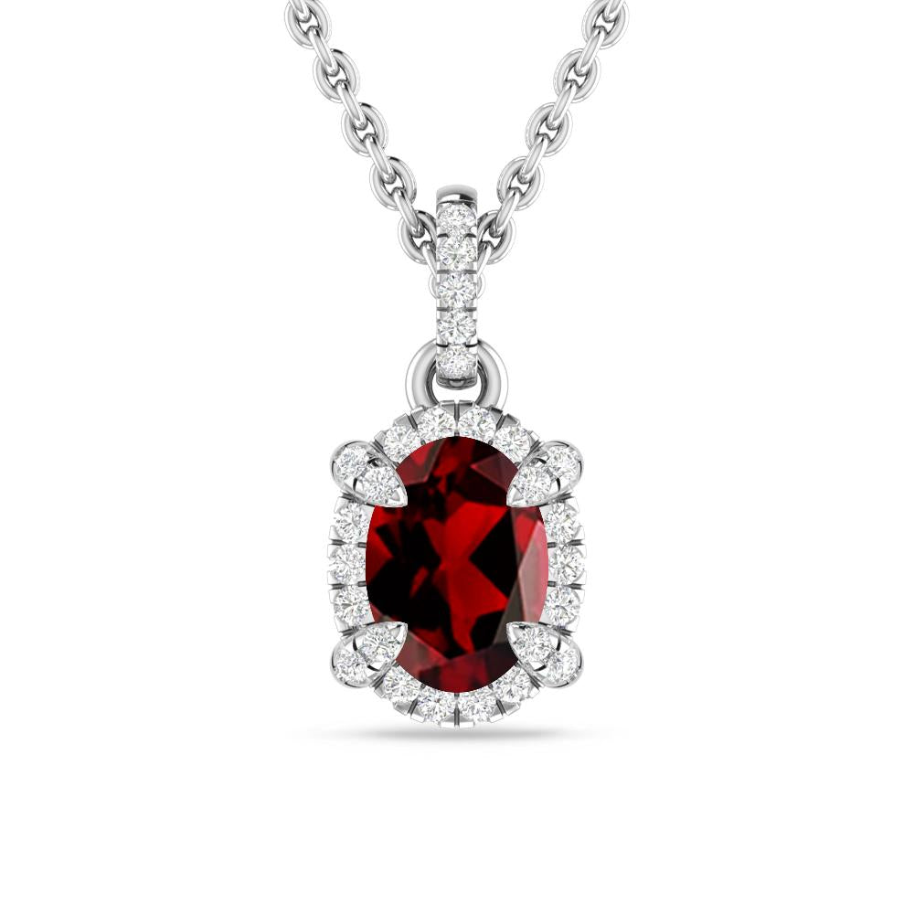 White Gold - Garnet