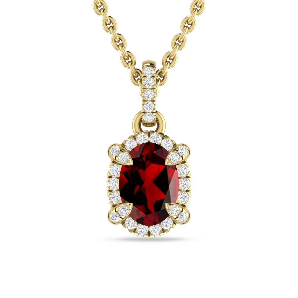 Yellow Gold - Garnet