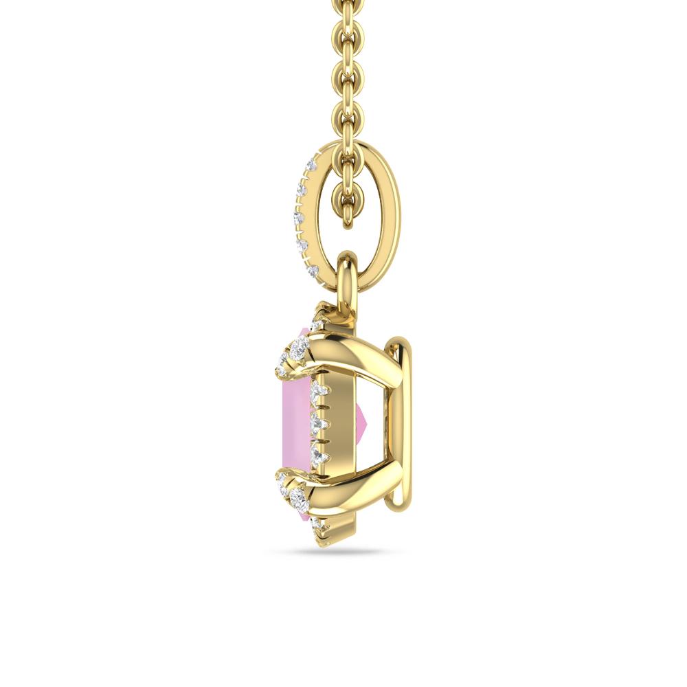 Yellow Gold - Pink Tourmaline