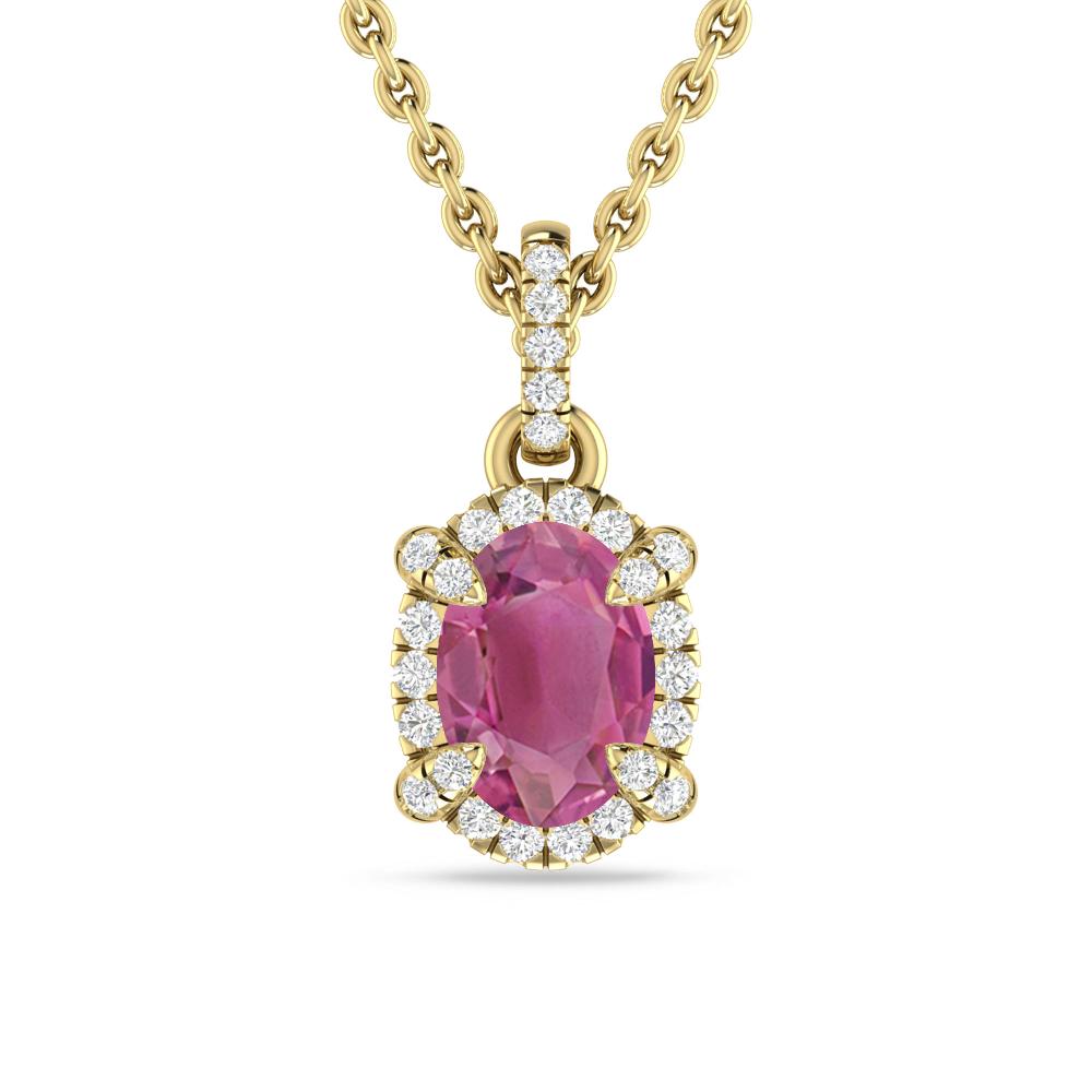 Yellow Gold - Pink Tourmaline