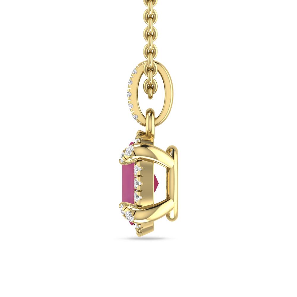 Yellow Gold - Pink Tourmaline