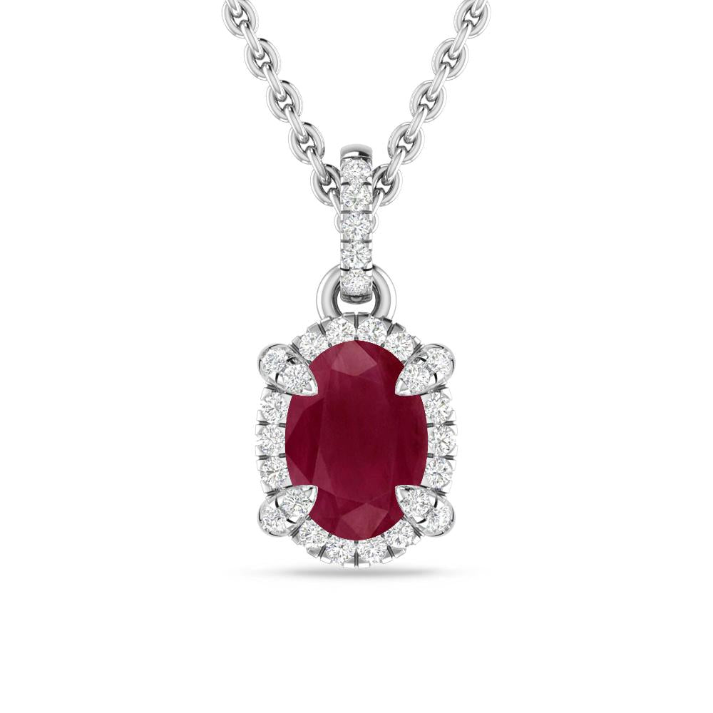 White Gold - Ruby