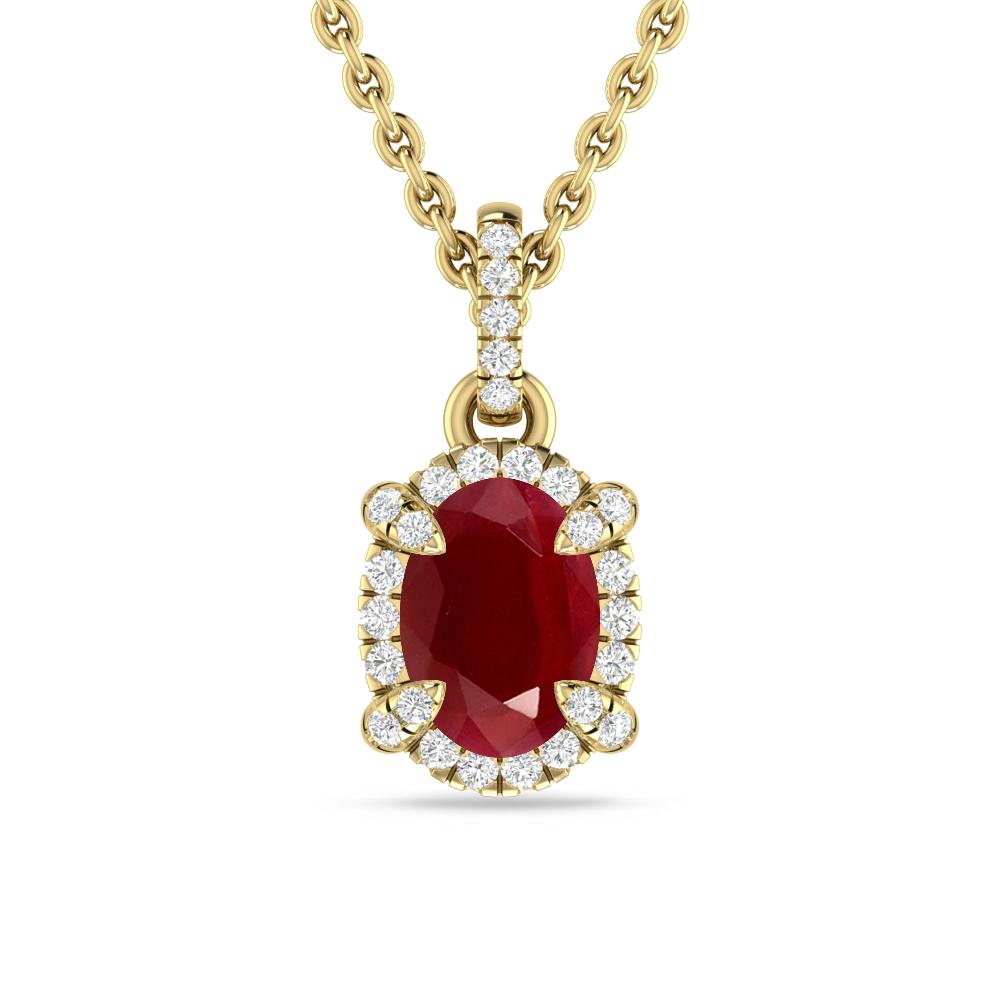 Yellow Gold - Ruby