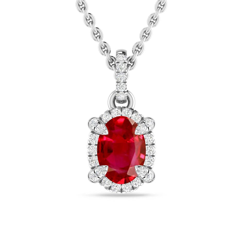 White Gold - Ruby